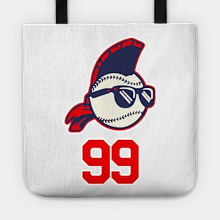 Ricky 'Wild Thing' Vaughn Jersey (Front/Back Print) Tote