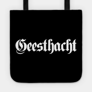 Geesthacht written with gothic font Tote