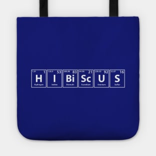 Hibiscus (H-I-Bi-Sc-U-S) Periodic Elements Spelling Tote