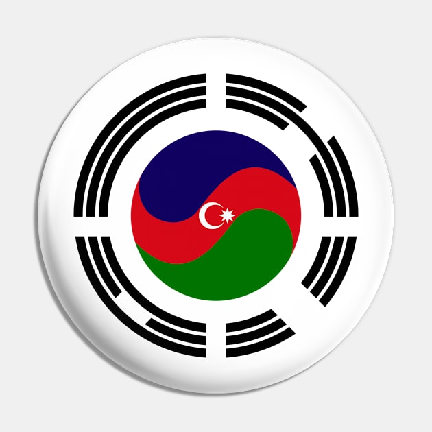 Korean Azerbaijani Multinational Patriot Flag Series Pin by Village Values