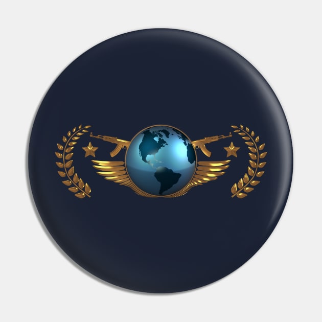 CS GO The Global Elite (Simple/Clean) Pin by Nlelith