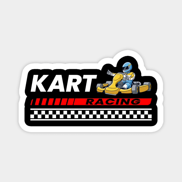 Kart Racing Magnet by printedartings