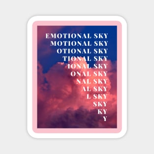 Emotional sky Magnet