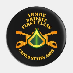 Armor - Enlisted - Private First Class - PFC Pin