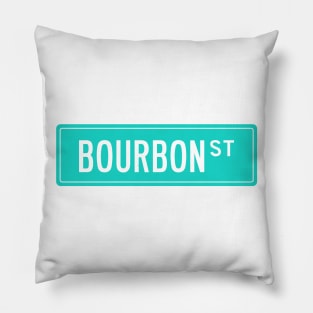 Bourbon st teal Pillow