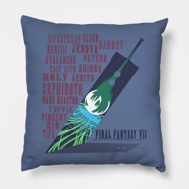 Aerith's Prayer FFVII Pillow by azureaerrow