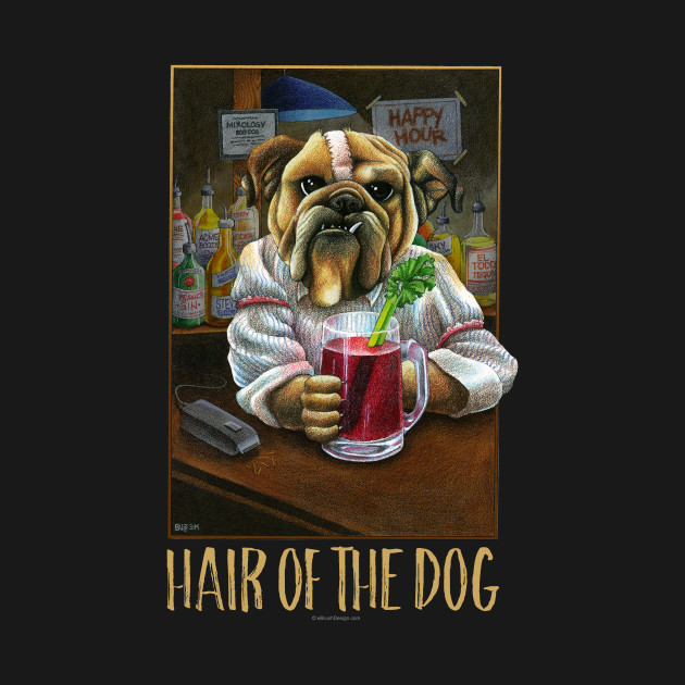 Discover Hair Of The Dog (Hangover Bartender) - Drinking - T-Shirt