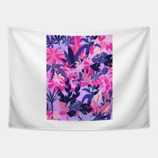 Cyberpunk floral patten Tapestry