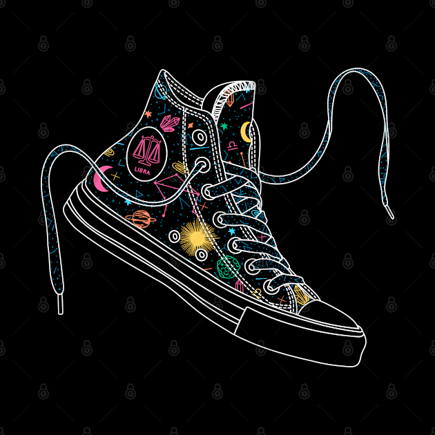 Libra high tops - Pastel &amp; black by MickeyEdwards