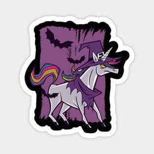 Halloween WITCH UNICORN funny gift Magnet