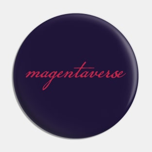 Magentaverse Typography Viva Magenta Script Pin