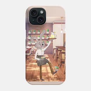 Bunny the waiter Phone Case