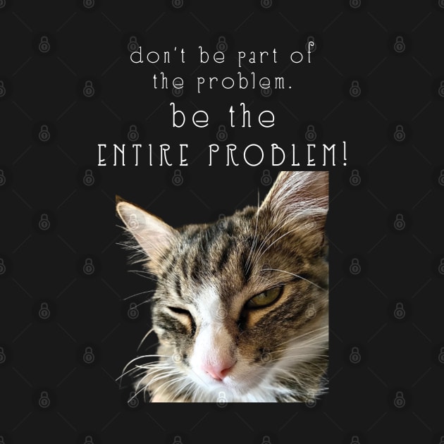 dont be part of the problem BE THE ENTIRE PROBLEM  Maine Coon Cat by TanoshiiNeko