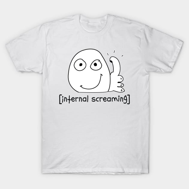 Introvert Meme internal screaming Thumbs Up Dank Meme - Dank Memes - T-Shirt  | TeePublic