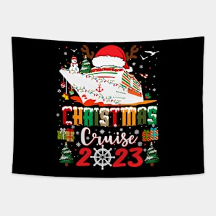 Family Christmas Cruise Christmas Cruisin' Crew 2023 Tapestry