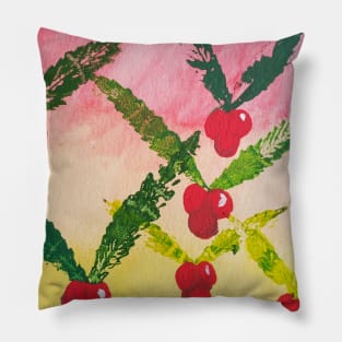 Hemp Leaf Mistletoes Pillow