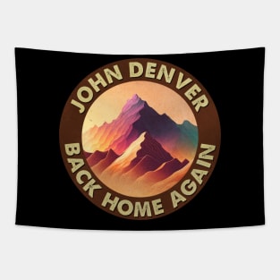 Back Home Again - Celebrate Denver's Heartfelt Songs on a T-Shirt Tapestry