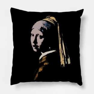 Girl with a pearl earring Pillow