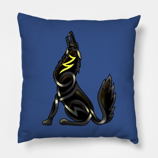 Blue Shadows Pillow by KnotYourWorld4