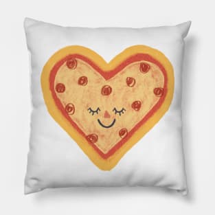 Cute Heart Shaped Pizza Pillow