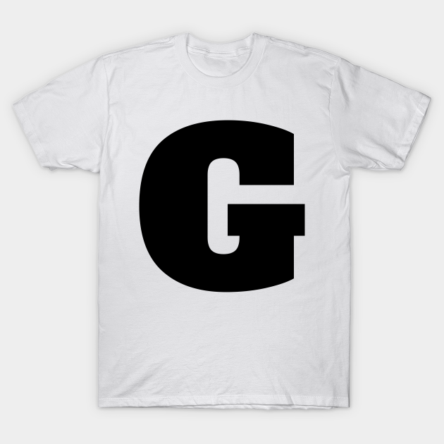 dam Onhandig spectrum Alphabet G (Uppercase letter g), Letter G - Letter G - T-Shirt | TeePublic