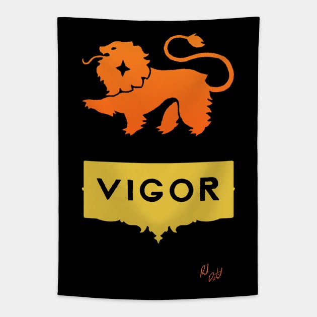 Vigor Cat Tapestry by robbadopolis