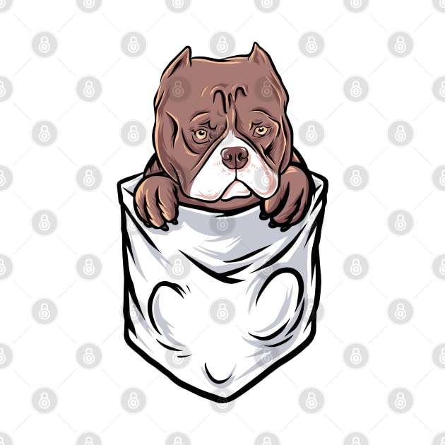 bulldog in pocket by Mako Design 