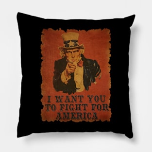 Vintage Uncle Sam Pillow