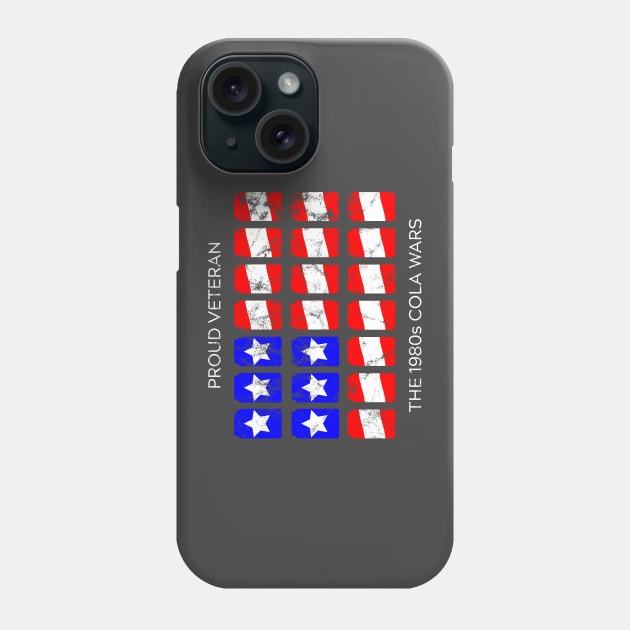 Proud Veteran 1980s Cola Wars Phone Case by Eat, Geek + Be Merry