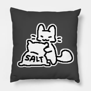 salt kitty Pillow