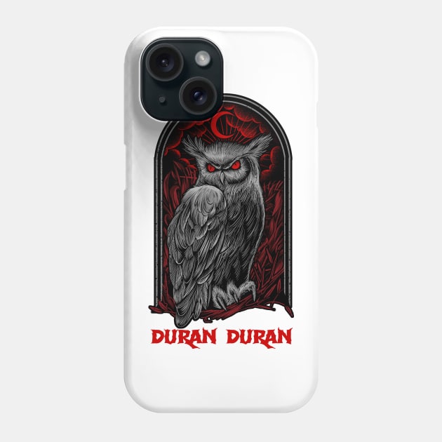 The Moon Owl Duran Phone Case by Pantat Kering