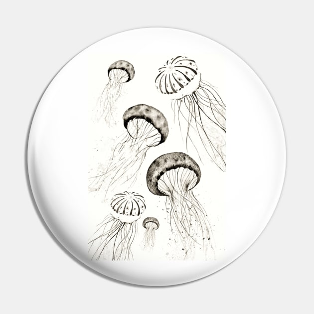 jellyfish Pin by colorandcolor