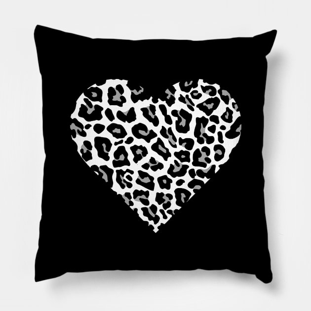 cheetah valentine Gift/ matching valentines/ Valentines Day Leopard Print Heart Pillow by UranusArts