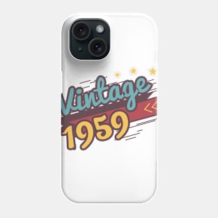 60th Birthday Gift - 1959 Vintage Retro T-Shirt Phone Case