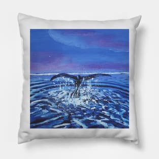 Blue whale's tail Pillow