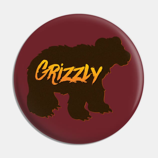 Grizzly Bear Pin by JasonLloyd