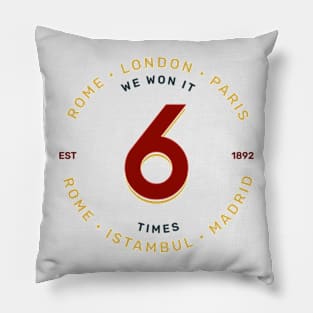 We won it 6 times Liverpool FC LFC Pillow