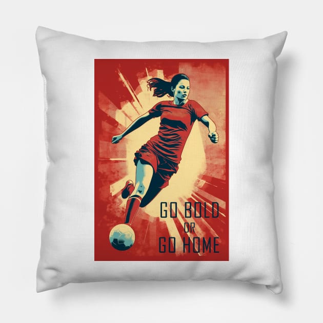 FIFA Women World Cup Poster Pillow by GreenMary Design