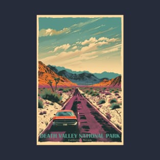 Death Valley National Park Vintage Travel  Poster T-Shirt