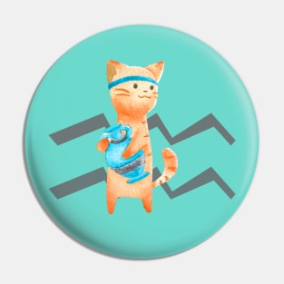 Kitty Horoscope: Aquarius Pin