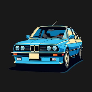 Blue BMW E30 M3 T-Shirt