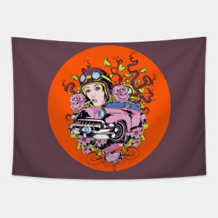 no woman no smoke band icon Tapestry