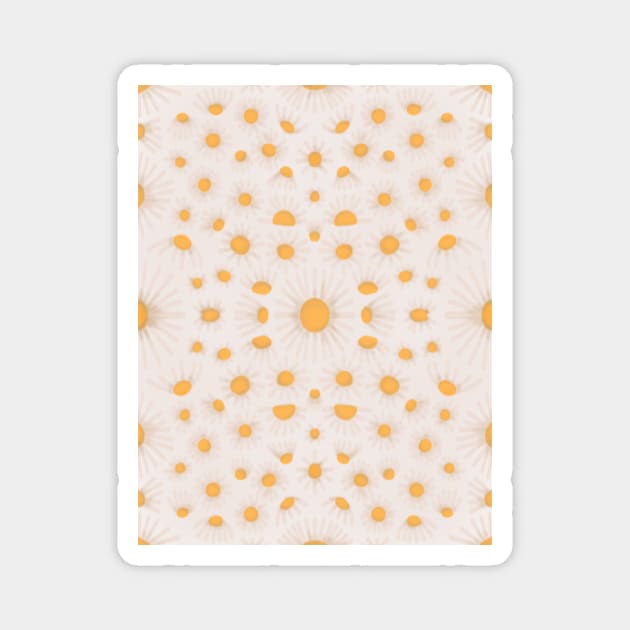 daisy floral pattern Magnet by mariacaballer
