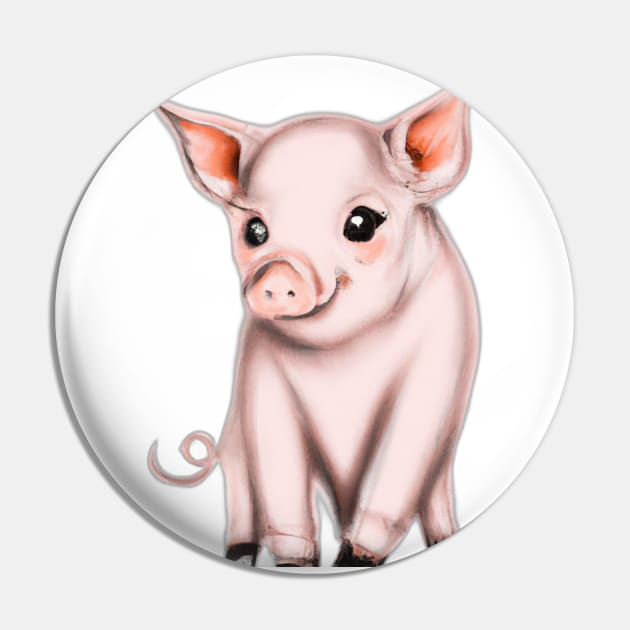 Cute Pig Cartoon Wallpaper - Cute Pig Drawing, HD Png Download ,  Transparent Png Image - PNGitem
