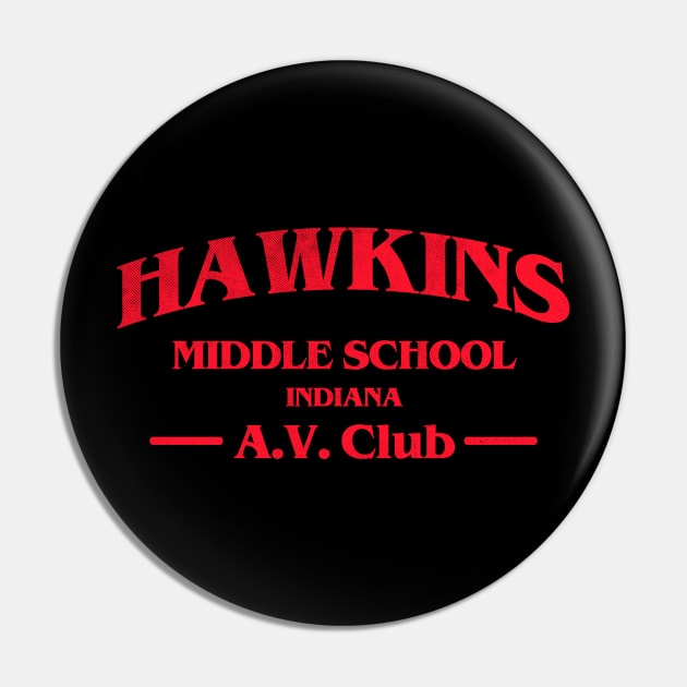 Hawkins Middle School AV Club Pin by cowyark rubbark