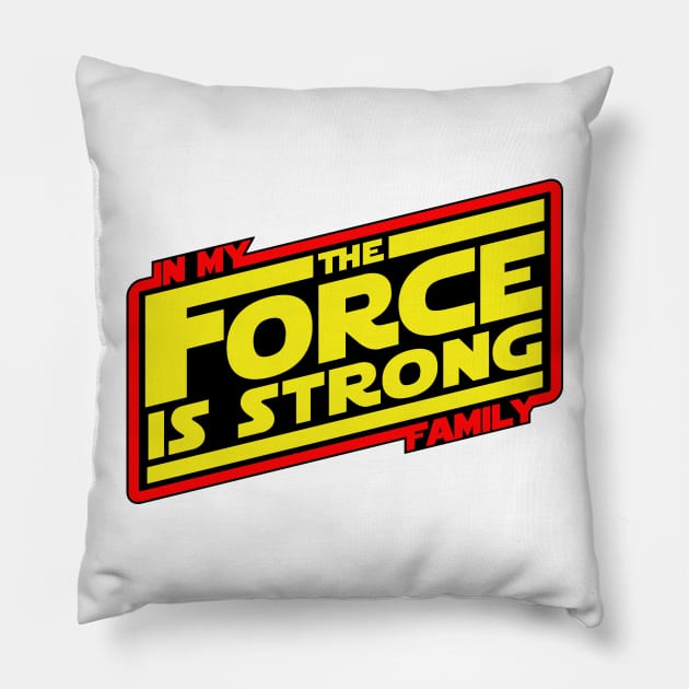 The force is strong... Retro Empire Edition Pillow by Hoppo
