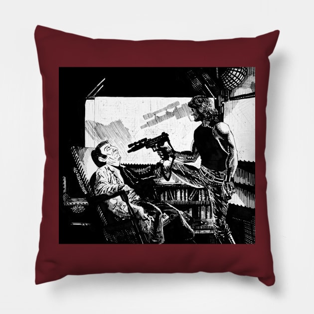 ESCAPE FROM New York Pillow by narcomey_art