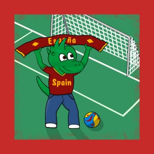 Dino Spain Football Fan T-Shirt