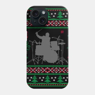 Drums Ugly Christmas Sweater Phone Case