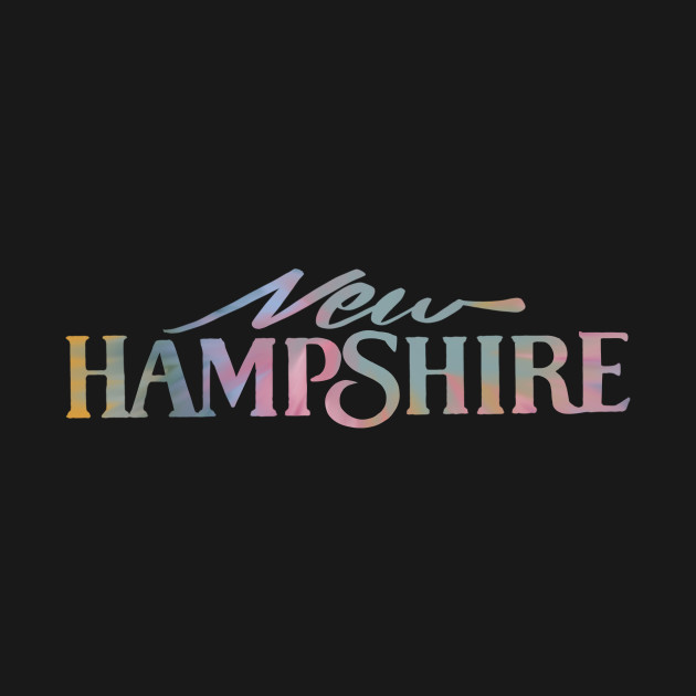 Disover New Hampshire Tie Dye Vintage License Plate Design - New Hampshire - T-Shirt